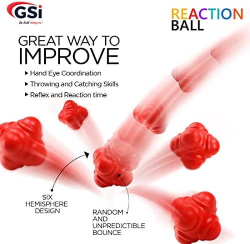 GSI отскокнување топки за реакција за агилност рефлекс и обука за координација