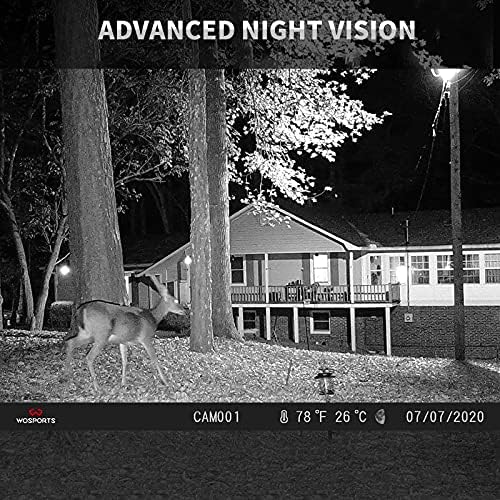 WOSPORTS Мини Патека Камера 16mp 1080p Водоотпорна Игра Лов Камера Со Ноќно Гледање За Следење На Дивиот Свет Лов