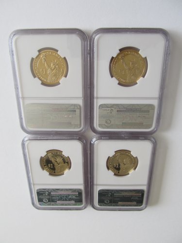 2009 Претседателски 4 Монета Постави $1 PF69 NGC Ултра Камео Четири Доказ Долари