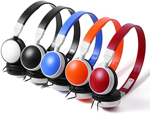 Keewonda најголемите слушалки УСЛОВИ ДЕЦА УСЛОВИ 25 пакувања ученици Училишни слушалки Мулти бои KW-X25 Преклопливи слушалки за училишни