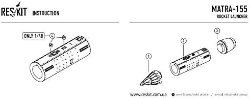 Reskit RS48-0060-1/48-детали за смола Матра-155
