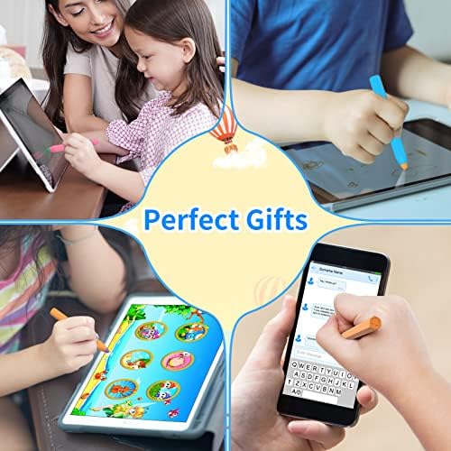 Пенкала за стилови за екрани за допир, пенкало за столбови за деца со 3 дополнителни совети компатибилни со iPhone iPad Air Mini Pro, Taid Edition Tablet, Dragon Touch, Android Tablet