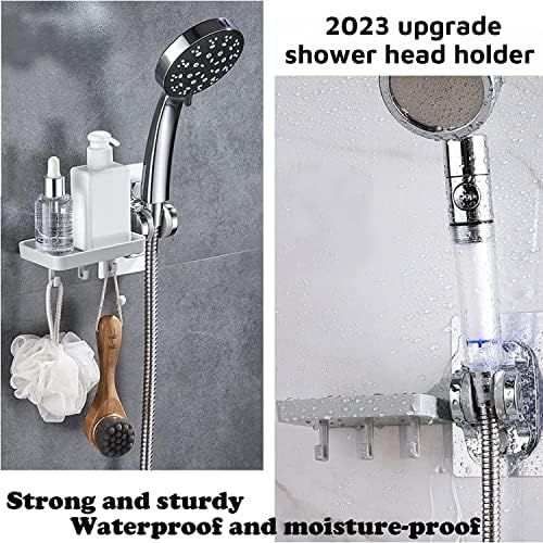 2023 Надградба на држачот за глава за туширање - Прилагодлив држач за глава за туширање со сапун за складирање на сапун за сапун додатоци