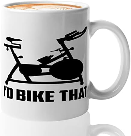 Спортска кригла кафе кригла 11oz бело -test4 - велосипедидно смешно велосипедско хоби