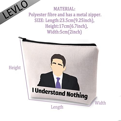 Подарок за loversубители на смешни ТВ -шоу Левло, не разбирам ништо торби за шминка за матура на мајката