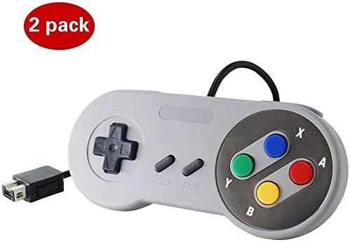 Заменски жичен контролер за нов Super Nintendo NES/SNES Classic Edition Mini 2017, Classic Controller Game Gamestick Gamepad