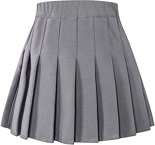 Shoying Girls Womensенски плетенско здолниште Училиште униформа мини здолништа, големина 2 години - САД 2xl