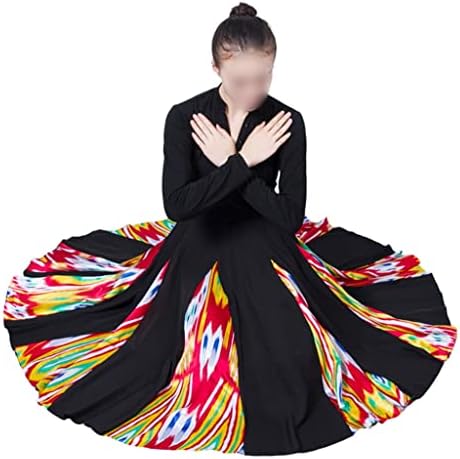 CCBUY Циганско здолниште за жени сценски костум долги здолништа фламенко здолниште класичен танц костум танцување облека облека