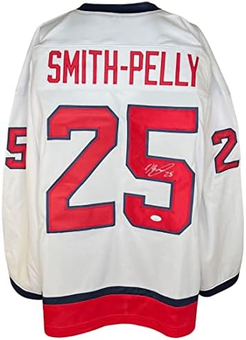 Девонте Смит-Пели автограмираше потпишан дрес NHL Вашингтон Капитал JSA COA