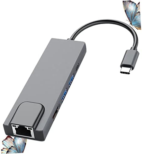 SOLUSTRE Центар-во-Mutiport USB-c Додатоци Станица Професионални USB-Конектор USB Греј Хотел Компјутерски Тип Лесни Функција Домашен Адаптер
