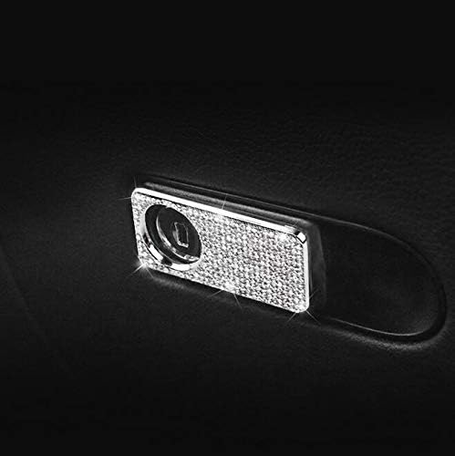 Yuwaton Car Enterior Bling Accessorie for Mercedes Benz C300 W205 W212 GLC GLK CLK CLS SLC COPILOT за складирање на ракавици за складирање на ракавици
