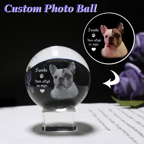 Ongонгџи 3Д персонализирана кристална фото топка прилагодена персонализирана кристална фото топка прилагодена слика за домашен декор подарок