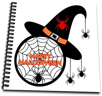 3drose Среќна Ноќта на вештерките на вештерките со пајаци и веб - цртање книги