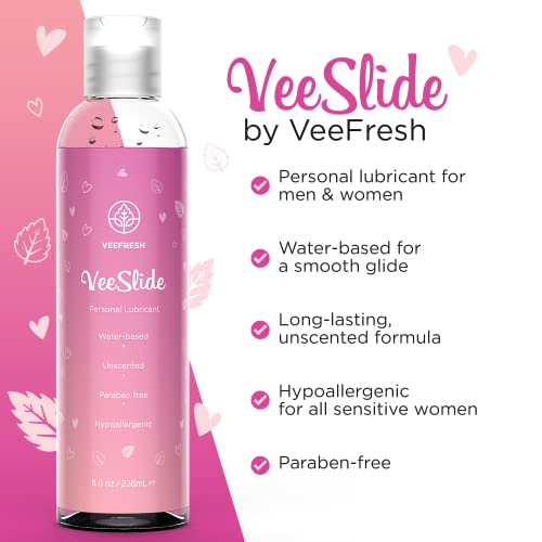 Пакет за вееинтимација на Veefresh-Пакет без алкохол, без хемиски пакет за интимните моменти во животот-veeslide lubricant заснован на вода + Veewipes