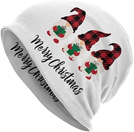 Сина Божиќна Снегулка Капи Од Грав Смешна Плетена Капа Истегнување Шамија Обвивка За Глава За Возрасни Мажи Жени
