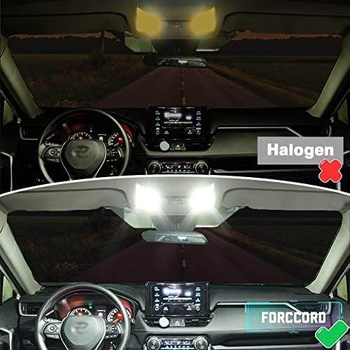 Forccord ВНАТРЕШНИ LED Светла За Toyota RAV4 -2021 Бела LED Светилки Пакет За RAV4 Додатоци 6500K Супер Светла Мапа,Купола,Суета Огледало, Багажникот Товар И Регистарски Таблички Свет