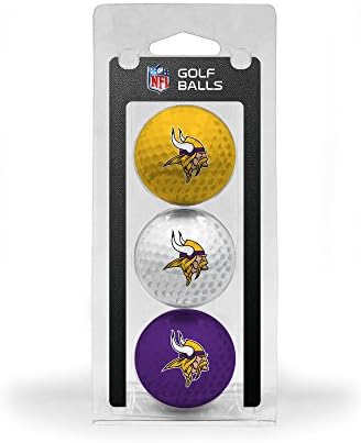 Team Golf NFL Регулатива со големина на голф топки, 3 пакувања, целосна боја на отпечаток во боја