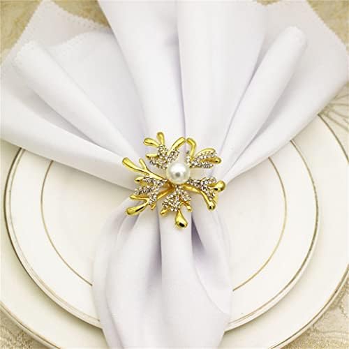 Ldchnh 12 парчиња банкет салфетки прстен крпа прстен свадба маса украси за свадбени празнични забави