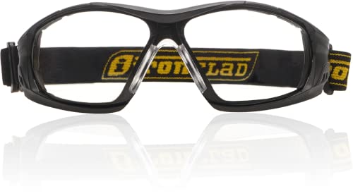Безбедносни очила за железо, оска-хибридна, црна рамка, анти-магла против гребење, чиста