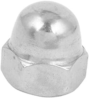 X-Gree M20 Thread Dia 304 Не'рѓосувачки челик купола форма на глава капаче од орев сребрен тон (M20 Thread DIA 304 Forma de Cúpula