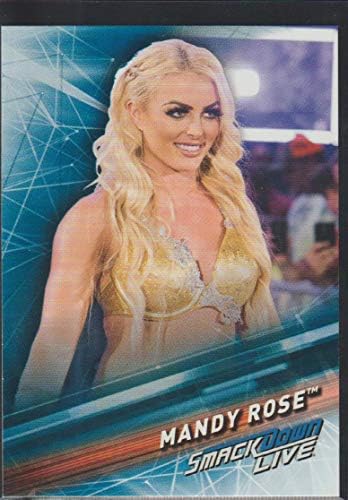 2019 Topps WWE Smackdown во живо борење 33 Mandy Rose Официјална светска картичка за трговија со забава во борење