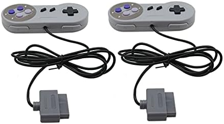 Meilianjia 2 PCS Premium Remote Controller Видео игра подлога се вклопува за контролорот за замена на конзолата Nintendo SNES систем