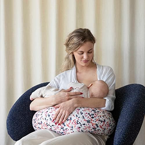Перница за прилагодлива медицинска сестра BBHugme - Доење, хранење шише, поддршка за бебиња - Прилагодлива цврстина и вклопување - Покрив за печење перница - точки