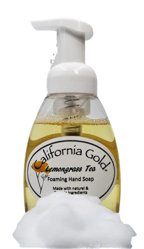 Калифорнија Злато Занаетчиски Сапуни Лимонска Трева Чај Пена Рака Сапун-Природни и Органски 1-8оз.Шише