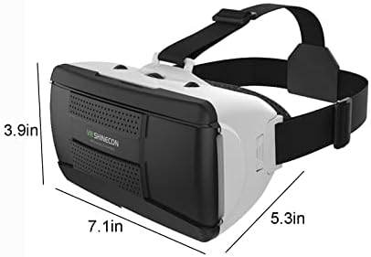 Ke1Clo 1080P 3D VR Очила Главата Монтирани 3D VR Очила, 600° Поддршка Миопија, 360° Извонредно Искуство, Универзална Мека &засилувач; Удобно