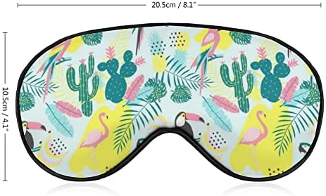 Toucan и Flamingo мека маска за очи Ефективно засенчување маска за засенчување удобност слепило со еластична лента за прилагодување