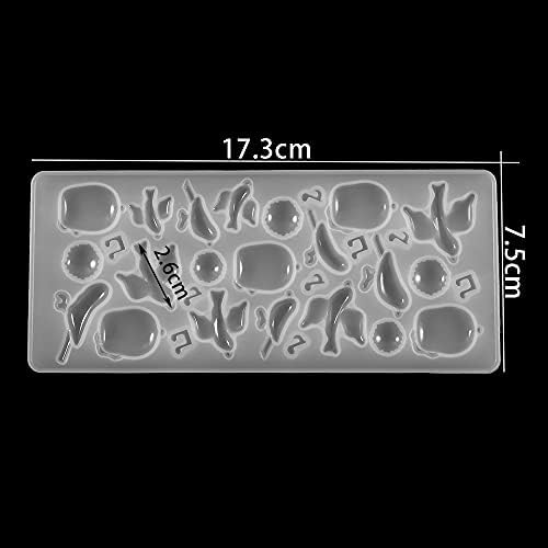 Нова чиста силиконска калап сушена цветна смола Декоративен занаетчиски меур камења за лепенка епоксидна смола калапи за правење накит за DIY
