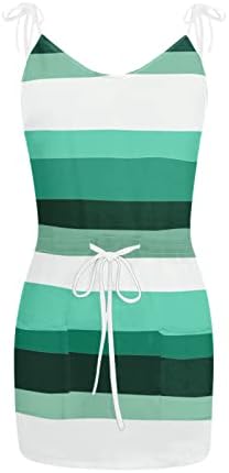 Yubnlvae летни фустани за жени 2023 година со џебови лабава вклопена забава случајна елегантна плажа трендовски измет без измешани минија