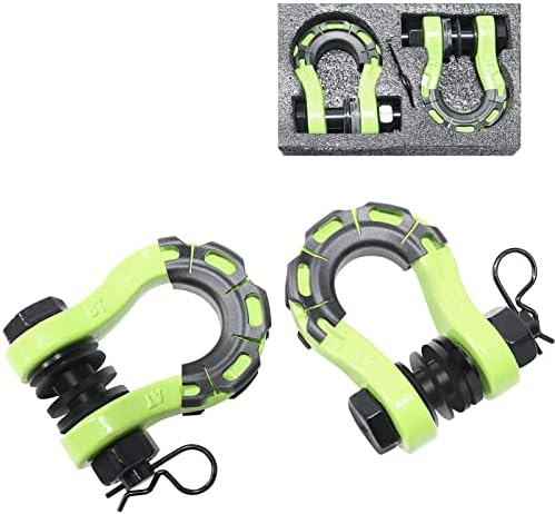 Syhvu D Ring Shackles - 60,000 lbs капацитет, 3/4 D Rings Town Shackle, 7/9 PIN & WALERS - Seculy Connect Tow Ramp или Winch Rope за камион