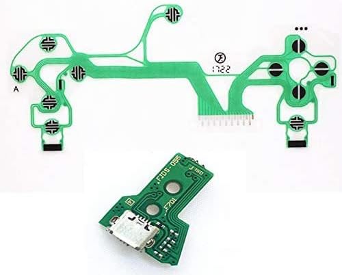 L1 R1 држач за клуч Внатрешна рамка за полнење на табла Флекс лента кабел Проводлив филм за Sony PS4 Pro контролер JDM-050 JDM-055