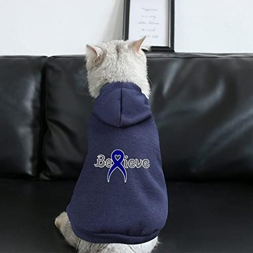Рак на карцином со карцином на дебелото црево, верувајте во дуксерот за кучиња, џемпер, облека за домашни миленици, облечени облеки за кучиња