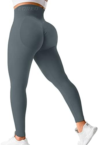 Јорео сила женски пинки за кревање на тренингот за кревање на тренингот Беспрекорни високи половини задник Јога панталони