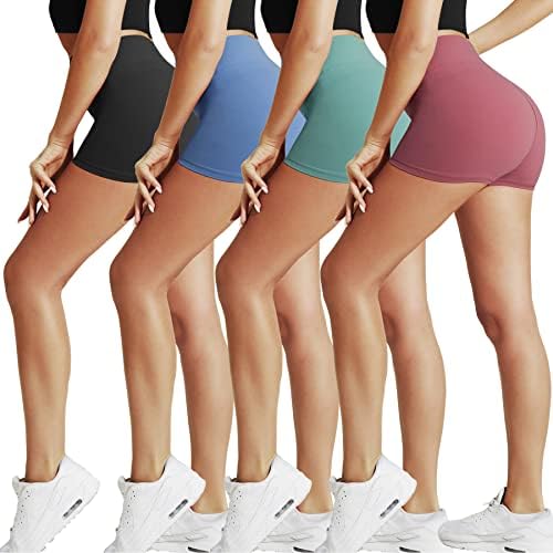 Природни чувства моторџиски шорцеви за жени - 5 тренингот со високи половини за јога атлетски салата за спортски шорцеви панталони велосипедизам