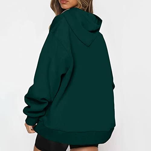 Nokmopo есен џемпери за жени обични модни модни долги ракави солидна боја патент џеб џеб џеб врвен плетен пулвер врвен врв