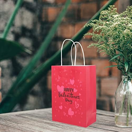 Кесјоо Свадба Декор Срце Подарок Хартиени Кеси 10пакувајте Торбички За Подароци За Денот На Вљубените Чанти За Забави Торби За Добрите Торби