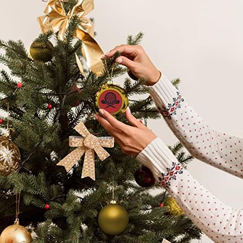 Дартс табла лого божиќни украси од топката што се распрскуваат за Божиќно дрво што висат украси слатки