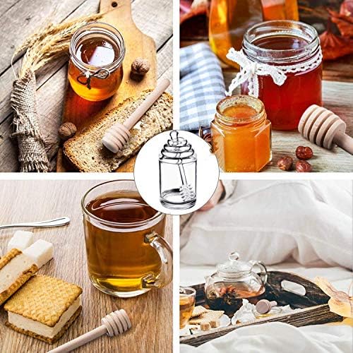 Диспензерот за мед, диспензерот за сируп, Акрилната Тегла со Мед, прекрасната тегла со мед од саќе, за кујнски алатки за домаќинство