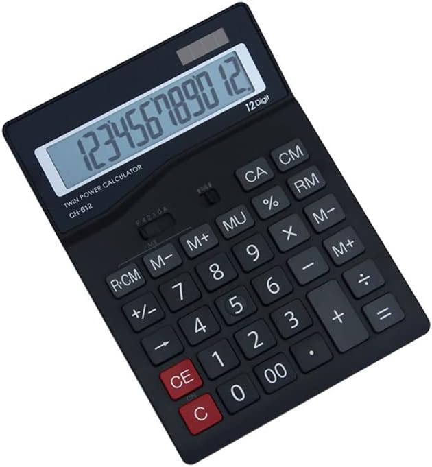 Калкулатор за калкулатор на десктоп XWWDP 12-цифрен дисплеј голем дисплеј канцелариски финансиски калкулатор