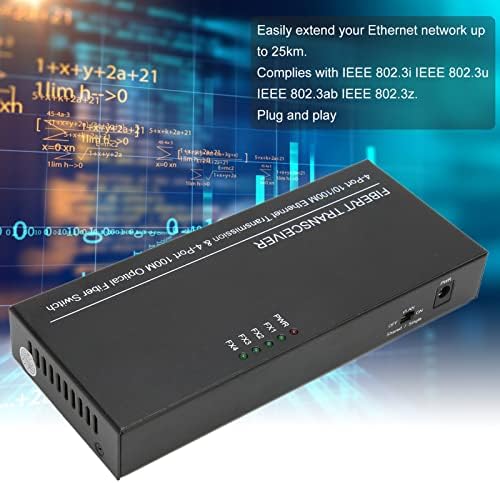 Прекинувач Naroote Ethernet, TX1310NM 10 100Mbps Автоматско преговарање 8 Порта за оптички влакна Оптички прекинувач за семејство