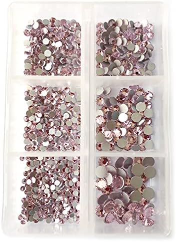 Кутија за пакување на критали видови на боја на нокти со рамен дно со повеќе димензии кристали уметнички 3Д декорација Страат скапоцен камен