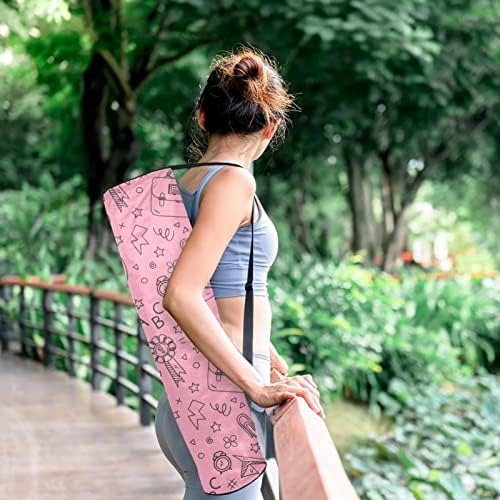 Лаијухуа Јога Мат торба, двокреветна јога теретана торба за жени и мажи - мазни патенти, големо отворање и прилагодлива лента во