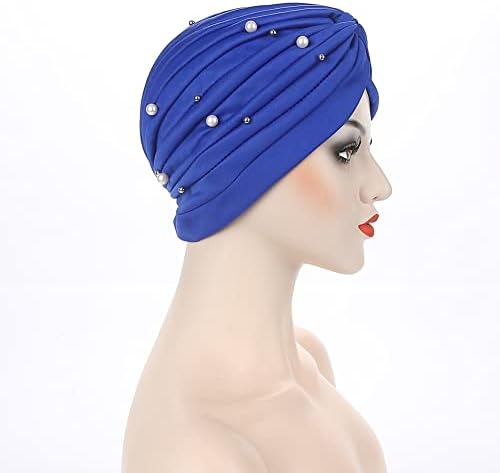 Fxhixiy Turban капи за жени со брада пред врзани јазолци Хемо Бејнс капачиња за глава за капакот на косата од карцином