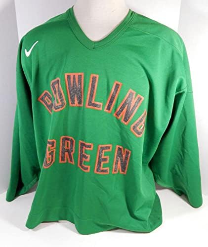 Боулинг Грин соколи Игра користеше Jerseyерси за зелена вежба 58 DP19664 - Игра користена дресови во NHL