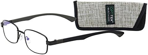 SAV Eyewear Men's Optitek компјутер 2101 црни очила за читање