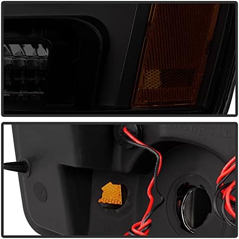 Acanii - За BLK чад 2007-2013 Chevy Suburban 1500 Tahoe LED Halo DRL Projector Projects Drivers Drivers Drivers
