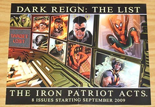 Daredevil 500/Темно владеење: Двострана промо на списокот - 10,25 x 13,25 - Марвел; постер